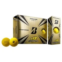Bridgestone E12 Contact Golf Balls Dozen Yellow