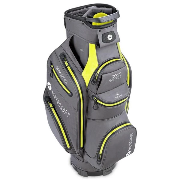 Motocaddy Dry Series Cart Bag Charcoal - Lime - Image 2