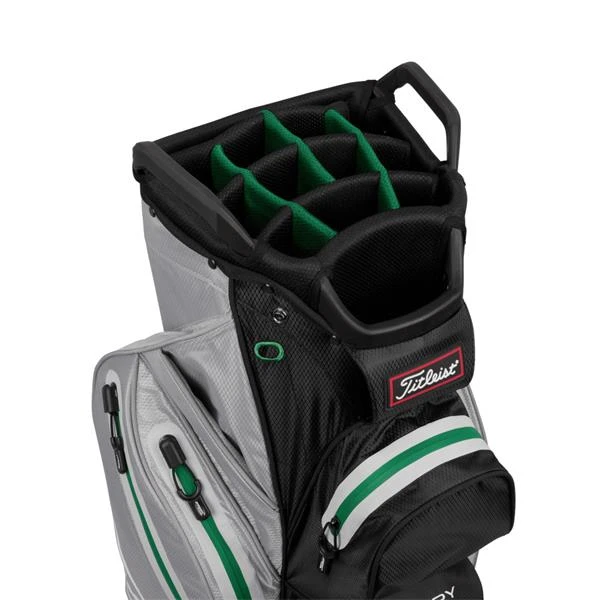 Titleist Cart 14 StaDry Bag Grey Black Green - Image 2