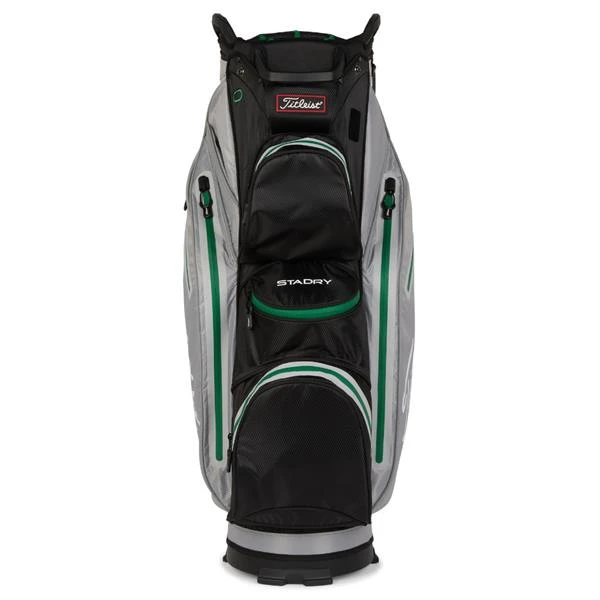 Titleist Cart 14 StaDry Bag Grey Black Green - Image 3